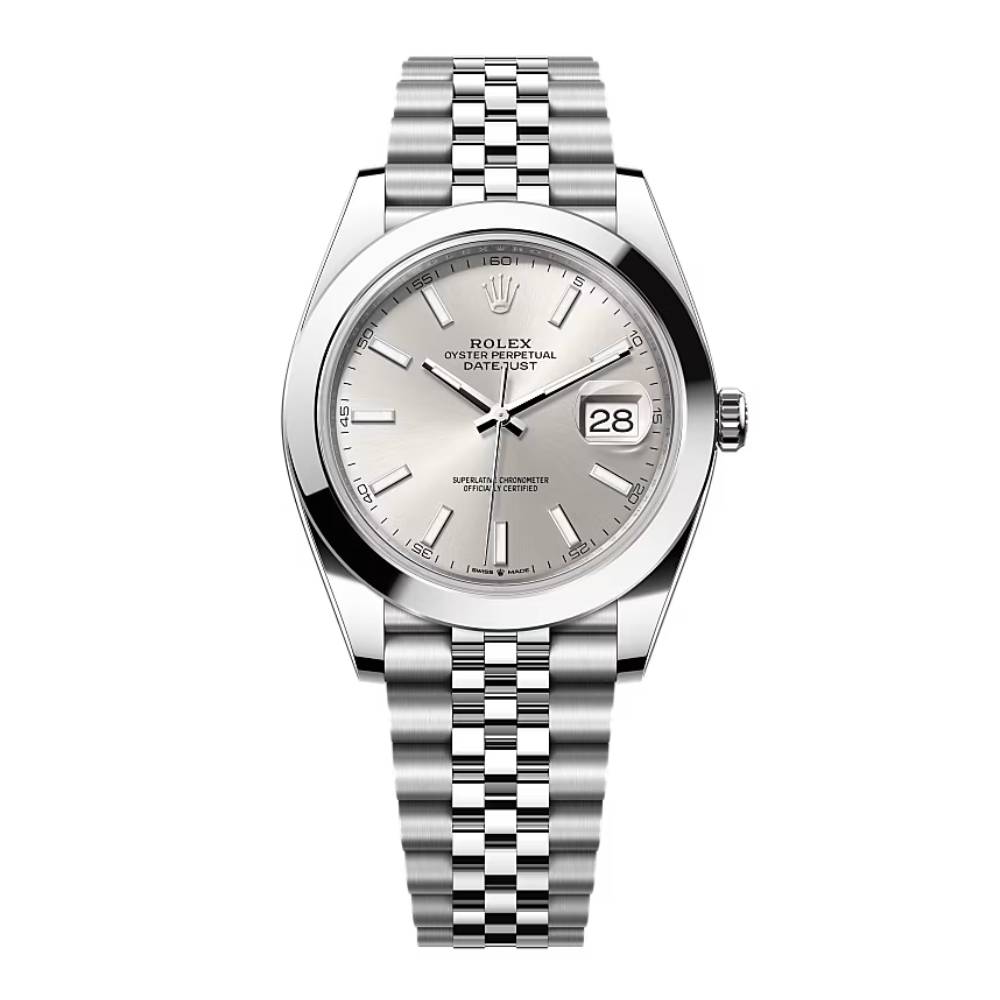 Rolex Datejust 41mm - Ref: 126300-0004 - Silver Dial, Stainless Steel Jubilee Bracelet Men's Watch