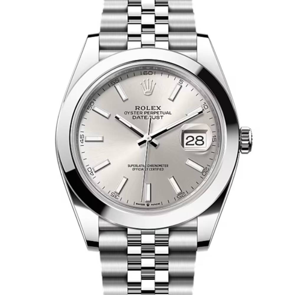 Rolex Datejust 41mm - Ref: 126300-0004 - Silver Dial, Stainless Steel Jubilee Bracelet Men's Watch