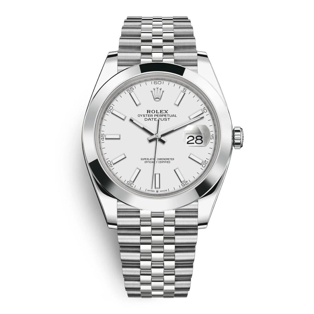 Rolex Datejust 41mm - Ref: 126300-0006 - White Dial, Stainless Steel Jubilee Bracelet Men's Watch