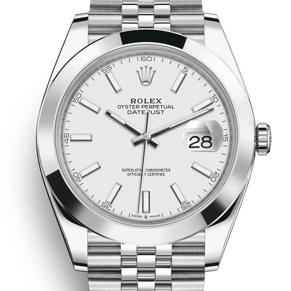 Rolex Datejust 41mm - Ref: 126300-0006 - White Dial, Stainless Steel Jubilee Bracelet Men's Watch