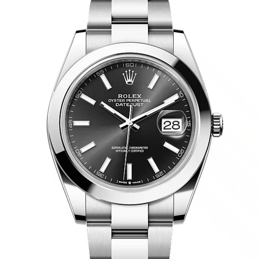 Rolex Datejust 41mm - Ref: 126300-0011 - Black Dial, Stainless Steel Oyster Bracelet Men's Watch