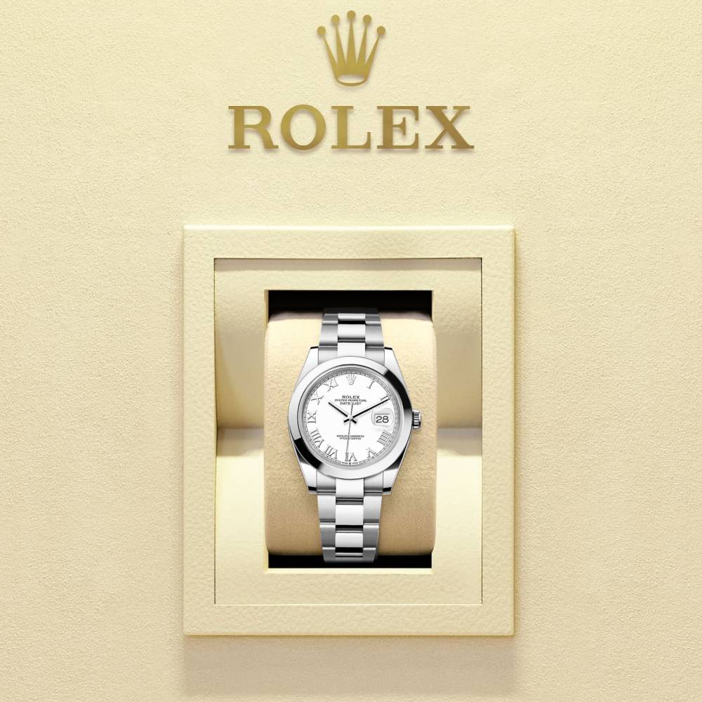 Rolex Datejust 41mm - Ref: 126300-0015 - White Dial, Stainless Steel Oyster Bracelet Men's Watch