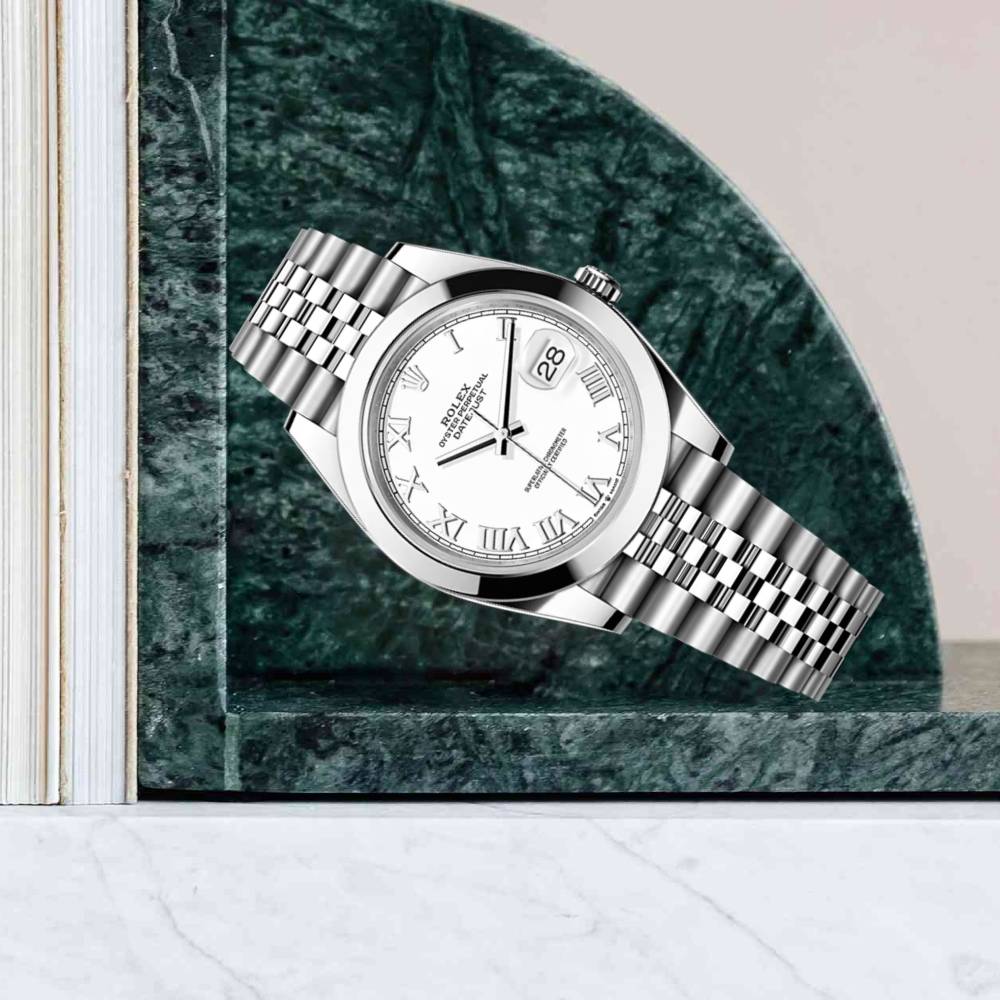 Rolex Datejust 41mm - Ref: 126300-0016 - White Dial, Stainless Steel Jubilee Bracelet Men's Watch