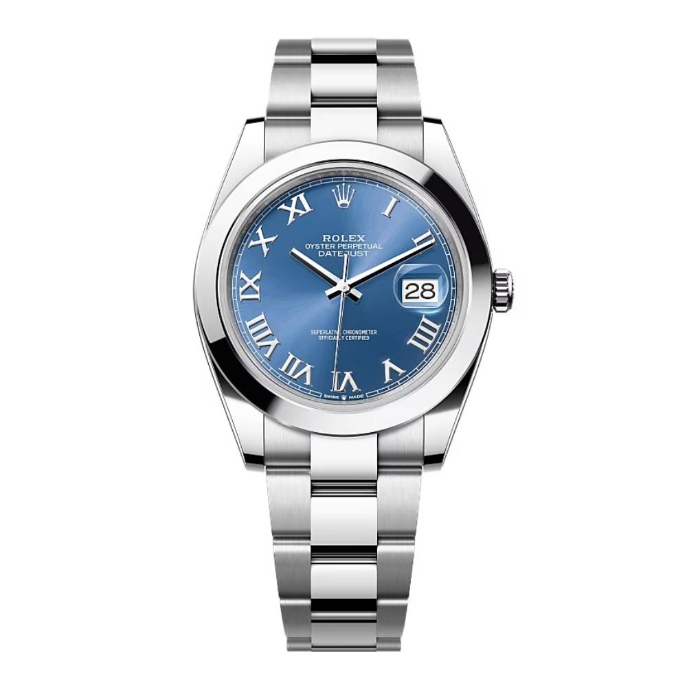 Rolex Datejust 41mm - Ref: 126300-0017 - Blue Dial, Stainless Steel Oyster Bracelet Men's Watch