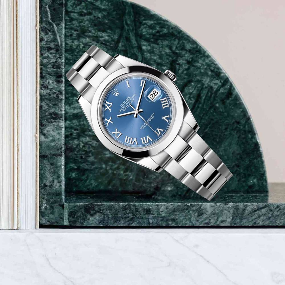 Rolex Datejust 41mm - Ref: 126300-0017 - Blue Dial, Stainless Steel Oyster Bracelet Men's Watch