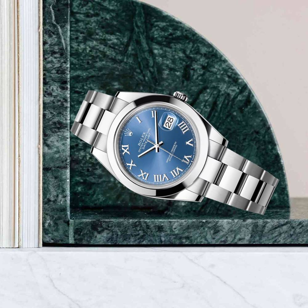 Rolex Datejust 41mm - Ref: 126300-0017 - Blue Dial, Stainless Steel Oyster Bracelet Men's Watch