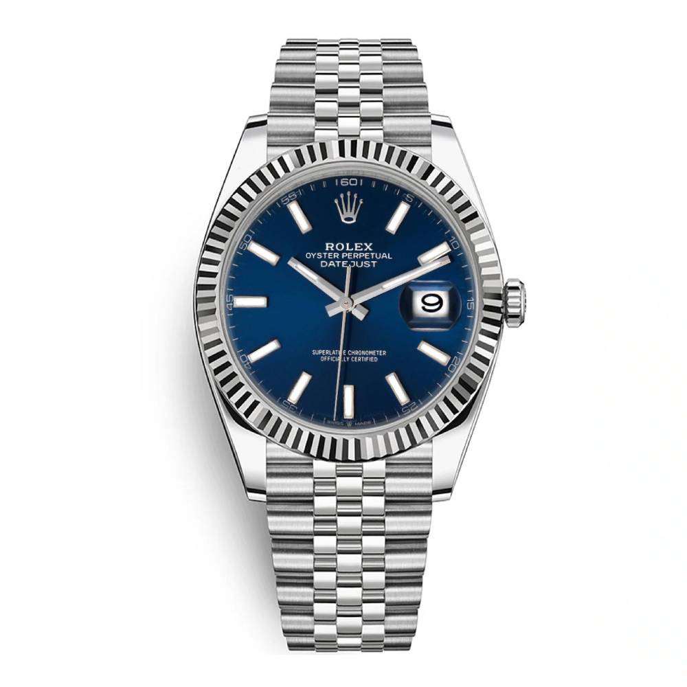 Rolex Datejust 41mm - Ref: 126300 - Blue Dial, Stainless Steel Jubilee Bracelet Men's Watch