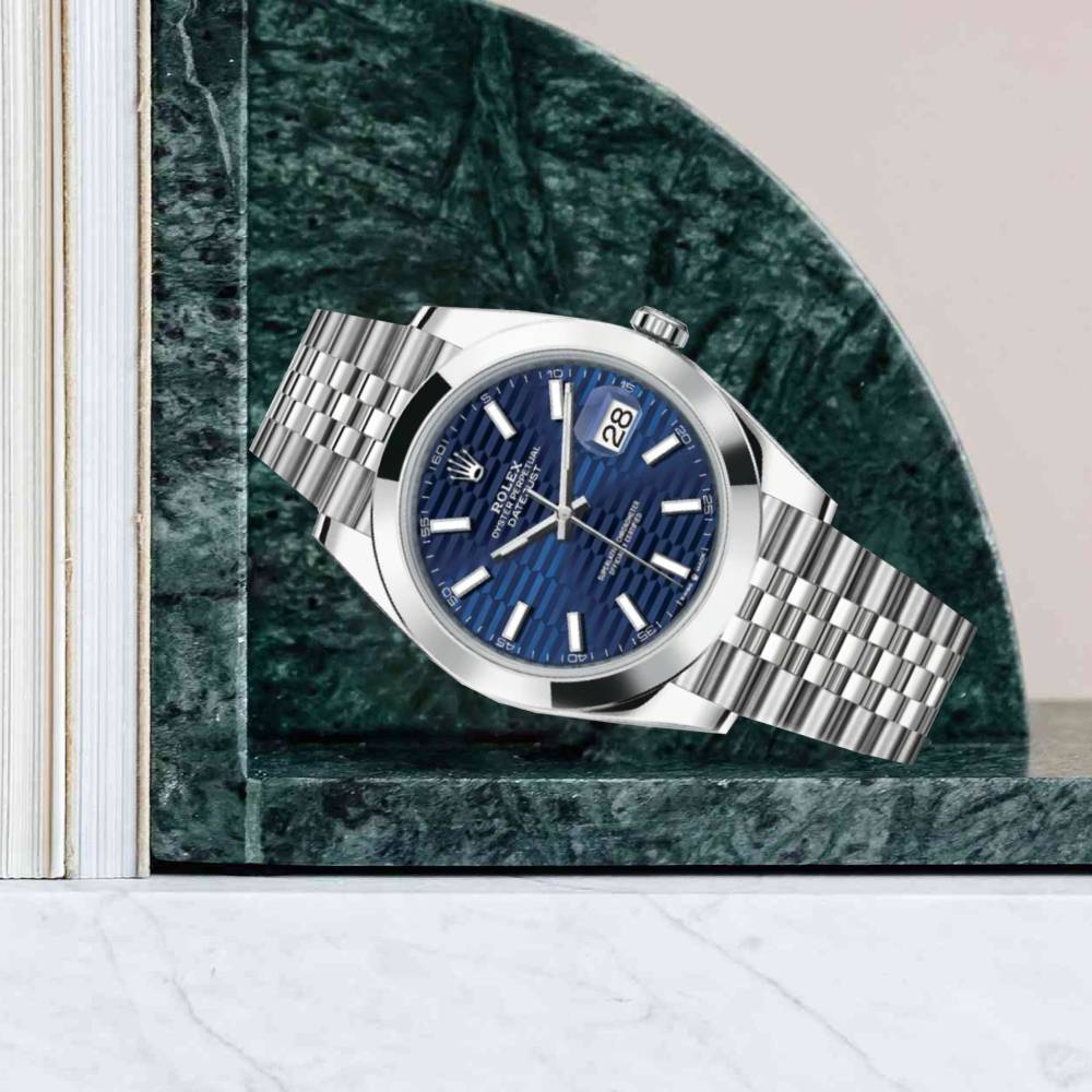 Rolex Datejust 41mm - Ref: 126300 - Blue Dial, Stainless Steel Jubilee Bracelet Men's Watch