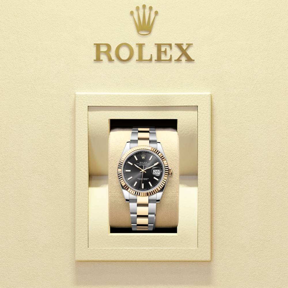 Rolex Datejust 41mm - Ref: 126333-0013 - Stick Dial, Stick Dial, Two Tone Stainless Steel & 18K Yellow Gold Oyster Bracelet Men's Watch