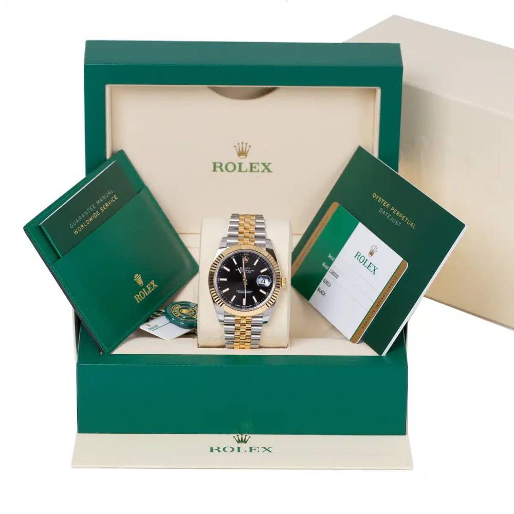 Rolex Datejust 41mm - Ref: 126333-0014 - Stick Dial, Stick Dial, Two Tone Stainless Steel & 18K Yellow Gold Jubilee Bracelet Men's Watch