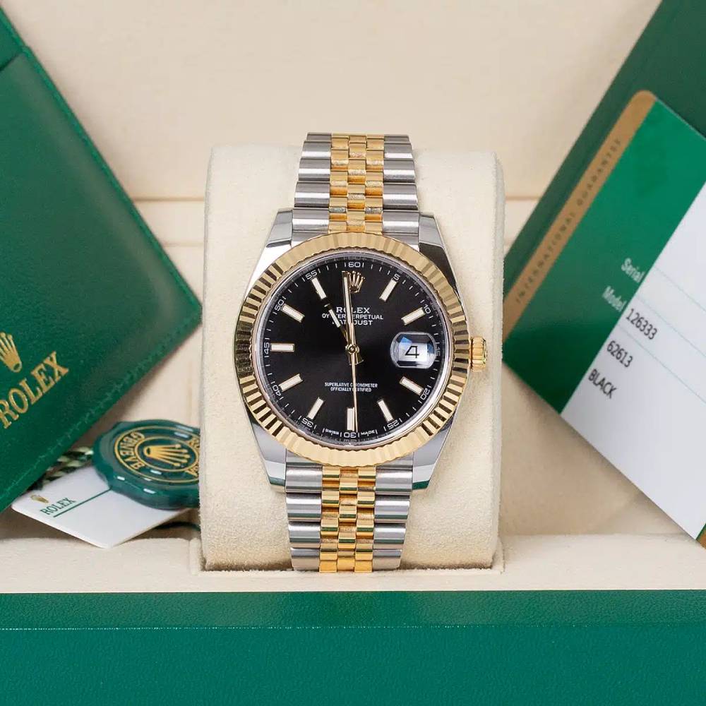 Rolex Datejust 41mm - Ref: 126333-0014 - Stick Dial, Stick Dial, Two Tone Stainless Steel & 18K Yellow Gold Jubilee Bracelet Men's Watch