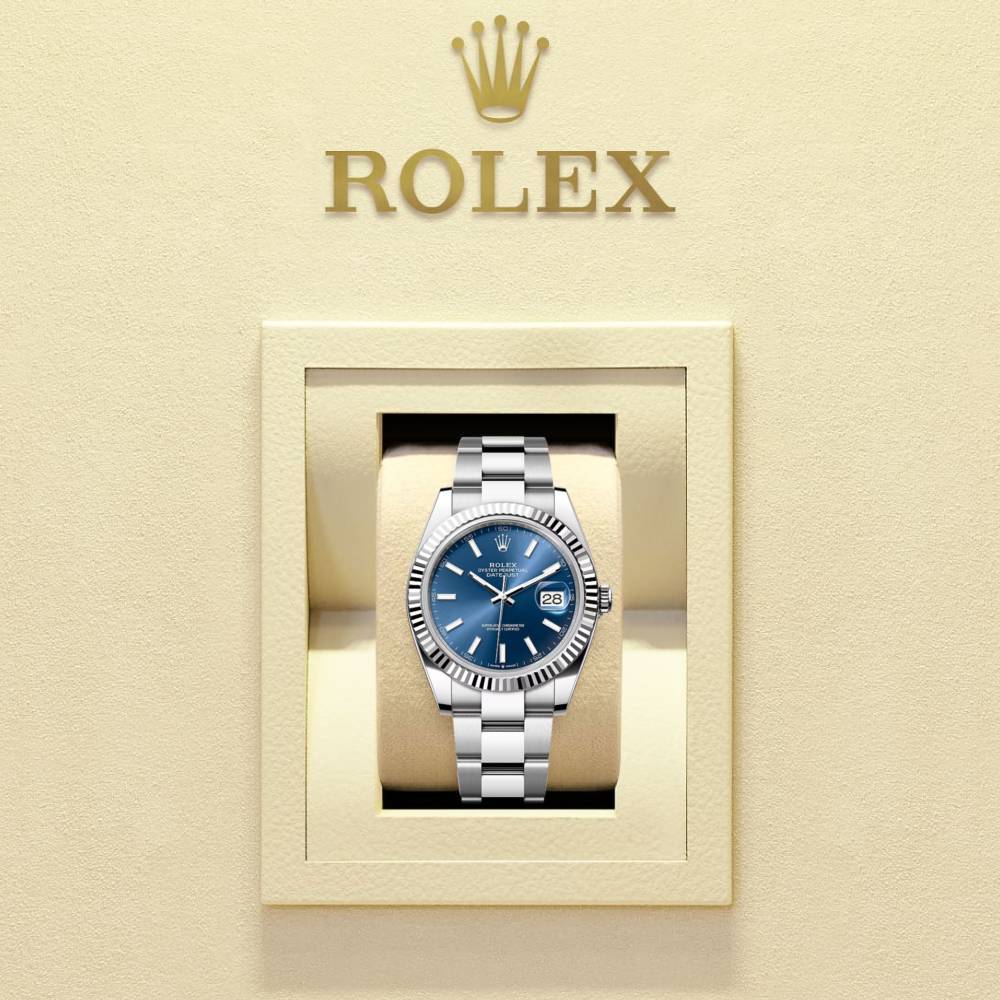 Rolex Datejust 41mm - Ref: 126334-0001 - Blue Dial, Stainless Steel Oyster Bracelet Men's Watch