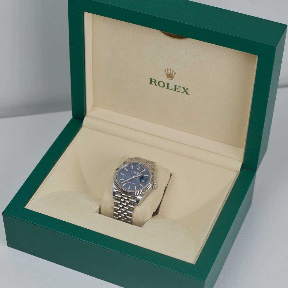 Rolex Datejust 41mm - Ref: 126334-0002 - Blue Stick Dial, Stainless Steel Jubilee Bracelet Men's Watch