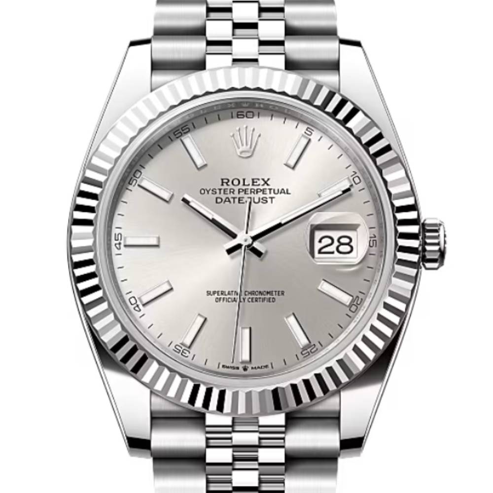 Rolex Datejust 41mm - Ref: 126334-0004 - Silver Dial, Stainless Steel Jubilee Bracelet Men's Watch