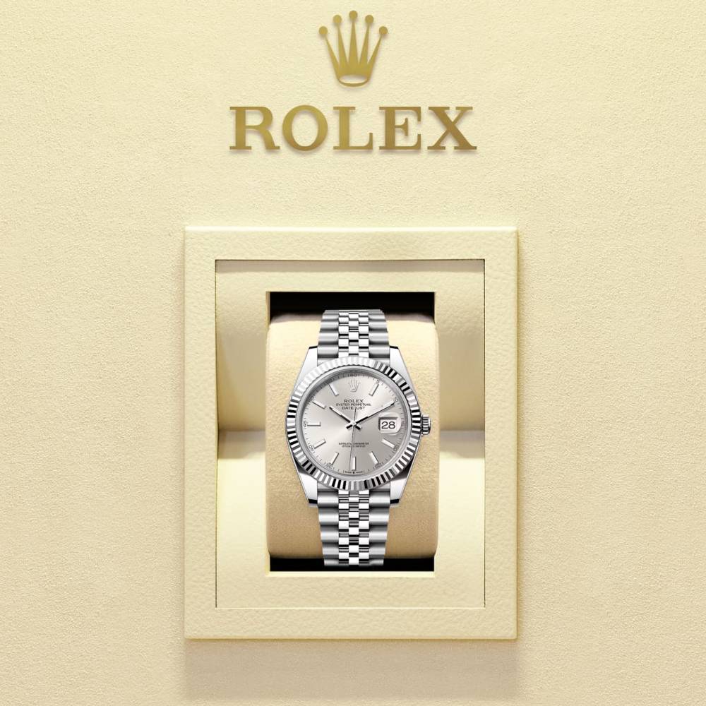 Rolex Datejust 41mm - Ref: 126334-0004 - Silver Dial, Stainless Steel Jubilee Bracelet Men's Watch