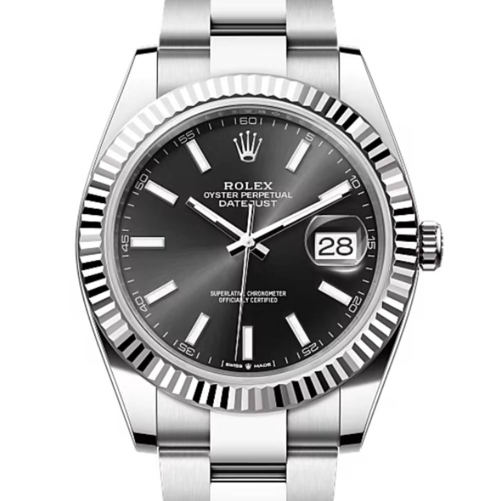 Rolex Datejust 41mm - Ref: 126334-0017 - Black Dial, Stainless Steel Oyster Bracelet Men's Watch