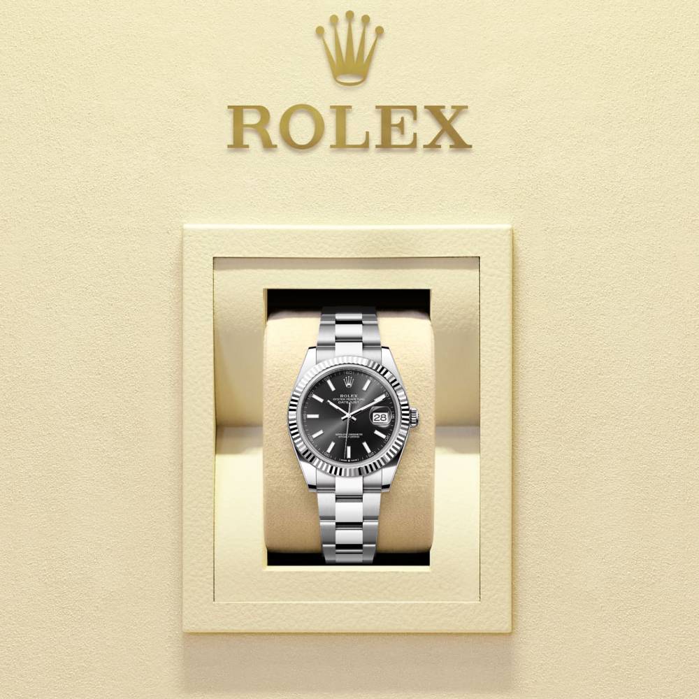 Rolex Datejust 41mm - Ref: 126334-0017 - Black Dial, Stainless Steel Oyster Bracelet Men's Watch