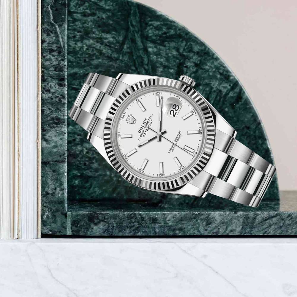 Rolex Datejust 41mm - Ref: 126334-0023 - White Dial, Stainless Steel Oyster Bracelet Men's Watch