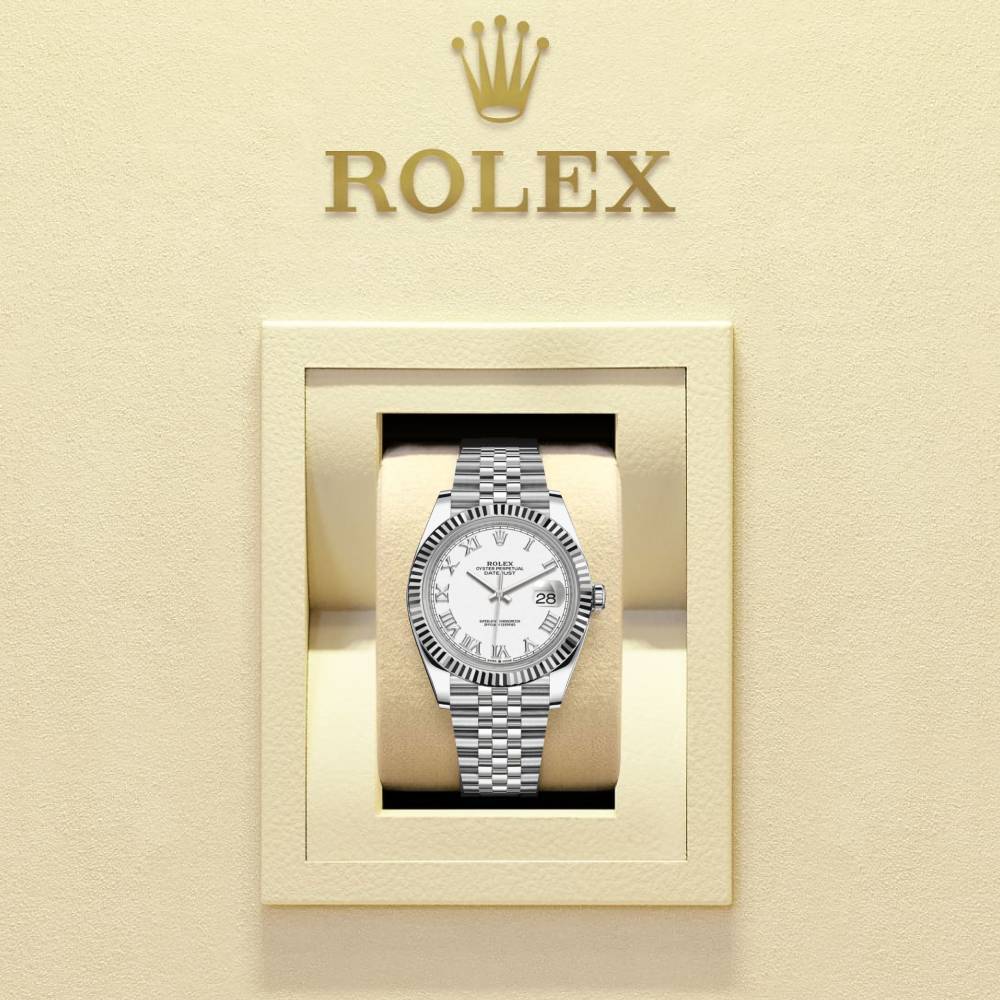 Rolex Datejust 41mm - Ref: 126334-0024 - White Dial, Stainless Steel Jubilee Bracelet Men's Watch