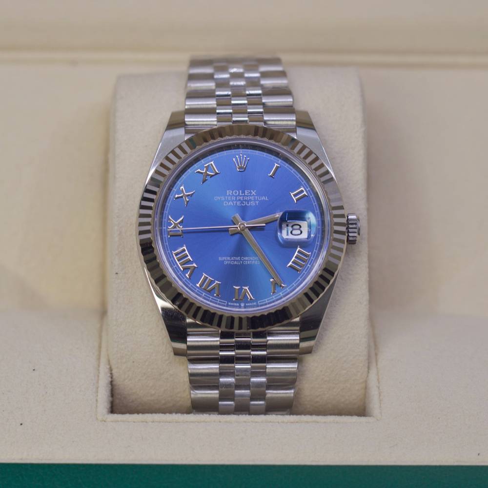 Rolex Datejust 41mm - Ref: 126334-0026 - Blue Dial, Stainless Steel Jubilee Bracelet Men's Watch