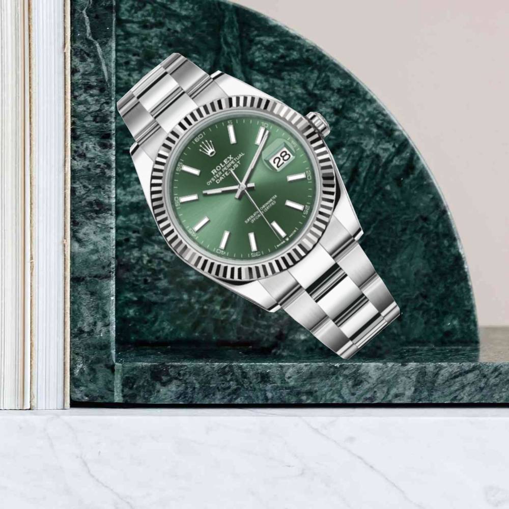 Rolex Datejust 41mm - Ref: 126334-0027 - Green Dial, Stainless Steel Oyster Bracelet Men's Watch