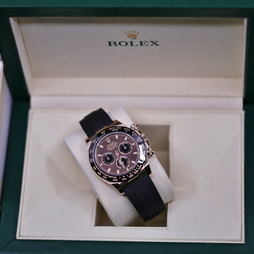 Rolex Cosmograph Daytona 40 mm | Oysterflex bracelet | Chocolate Arabic dial | 18K Everose gold case Men's Watch 116515LN-0041