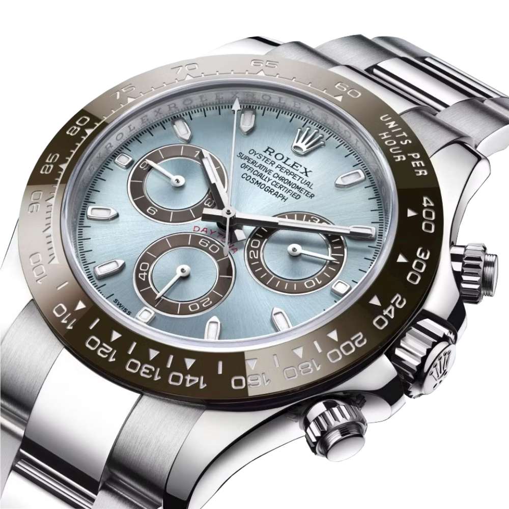 Rolex Daytona, Blue dial, Ceramic Bezel, Oyster bracelet, Platinum Watch 116506-0001