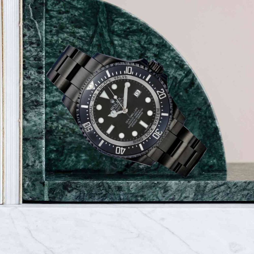 Rolex Deepsea / Sea Dweller 44mm - Ref: 116660 - Black Dial & Ceramic Bezel, Black PVD Stainless Steel Oyster Bracelet Watch