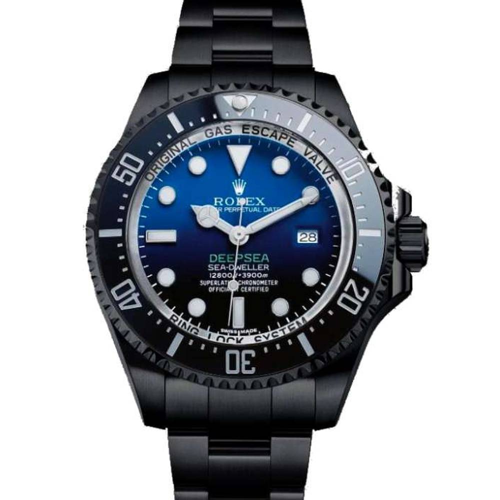 Rolex Deepsea / Sea Dweller 44mm - Ref: 116660dbl - Blue Dial & Ceramic Bezel, Black PVD Stainless Steel Oyster Bracelet Watch