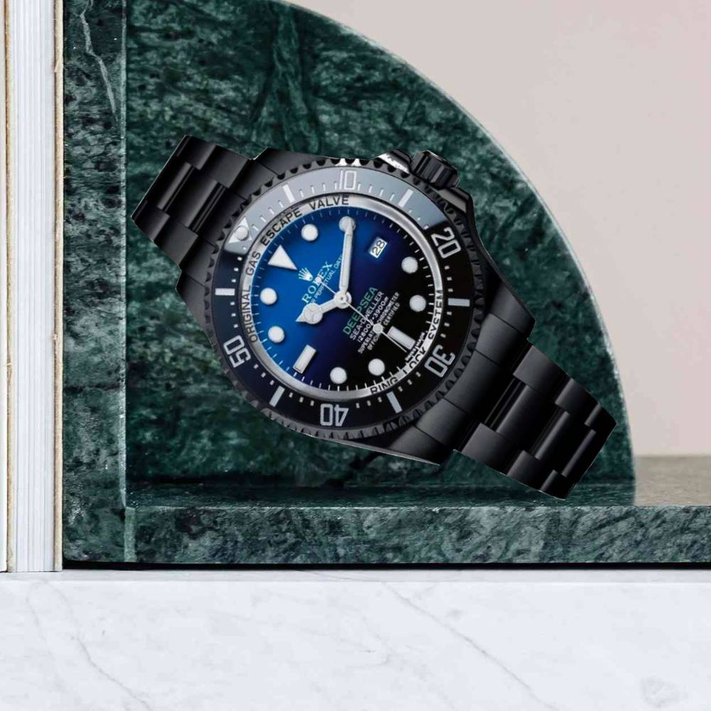 Rolex Deepsea / Sea Dweller 44mm - Ref: 116660dbl - Blue Dial & Ceramic Bezel, Black PVD Stainless Steel Oyster Bracelet Watch