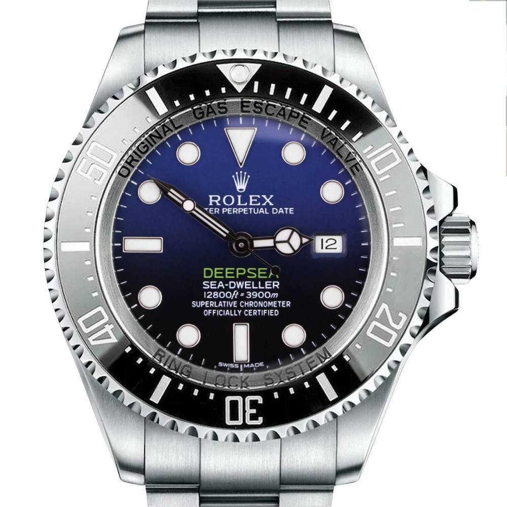 Rolex Deepsea / Sea Dweller 44mm - Ref: 116660dbl - Blue Dial, Stainless Steel Oyster Bracelet Watch