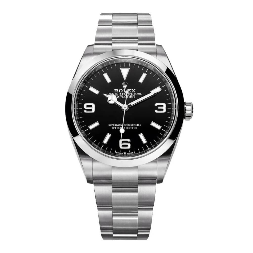 Rolex Explorer 36mm - Ref: 124270-0001 - Black Index & Arabic Numerals Dial, Stainless Steel Oyster Bracelet Watch