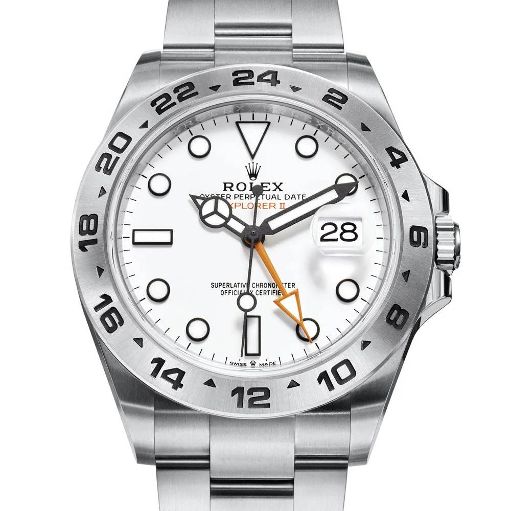 Rolex Explorer II 42mm - Ref: 226570-0001 - White Dial, Stainless Steel Oyster Bracelet Watch