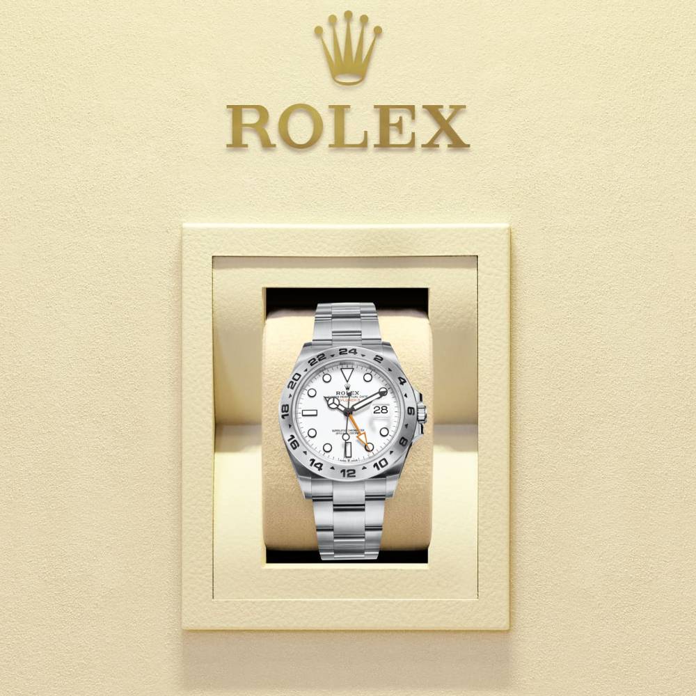 Rolex Explorer II 42mm - Ref: 226570-0001 - White Dial, Stainless Steel Oyster Bracelet Watch