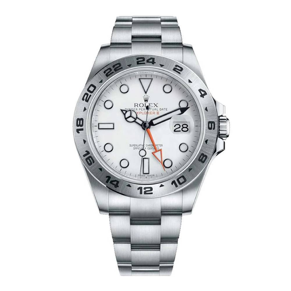 Rolex Explorer II "Polar" 42mm - Ref: 216570-0001 - White Dial, Stainless Steel Oyster Bracelet Women's Watch