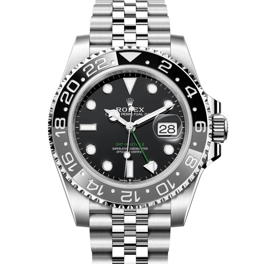 Rolex GMT-Master II 40 mm | Stainless Steel Jubilee bracelet | Black dial | Men's Watch 126710GRNR-0003