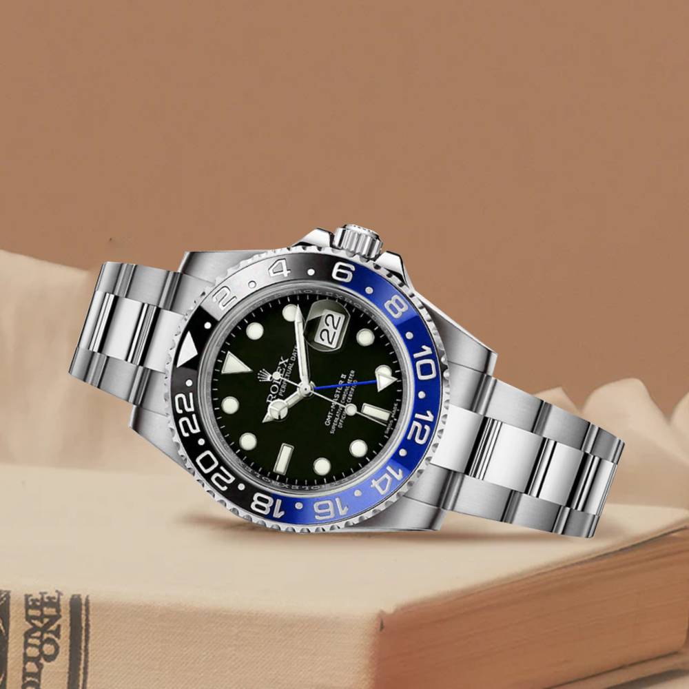 Rolex GMT-Master II "Batman" 40mm - Ref: 116710BLNR - Black Dial, Blue & Black Ceramic Bezel, Stainless Steel Oyster Bracelet Men's Watch