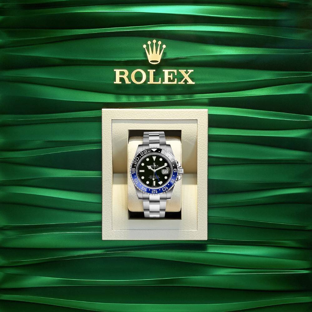 Rolex GMT-Master II "Batman" 40mm - Ref: 116710BLNR - Black Dial, Blue & Black Ceramic Bezel, Stainless Steel Oyster Bracelet Men's Watch