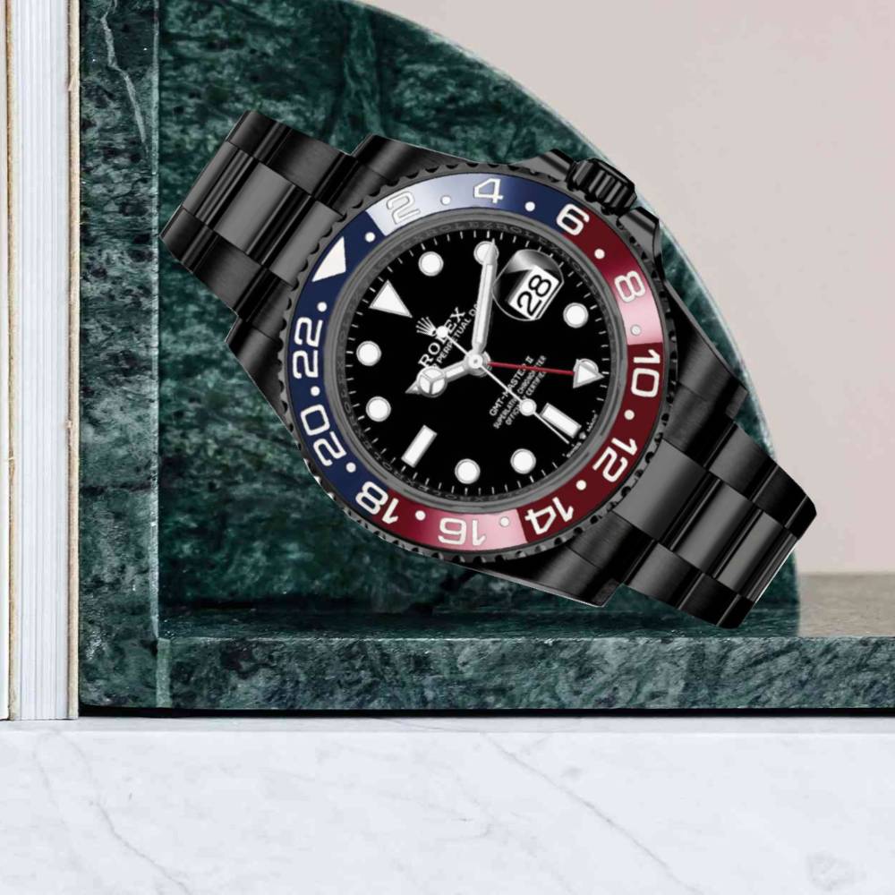 Rolex GMT-Master II "Pepsi" 40mm - Ref: 126710blro-0002 - Black Dial, Red & Blue Bezel, PVD Stainless Steel Oyster Bracelet