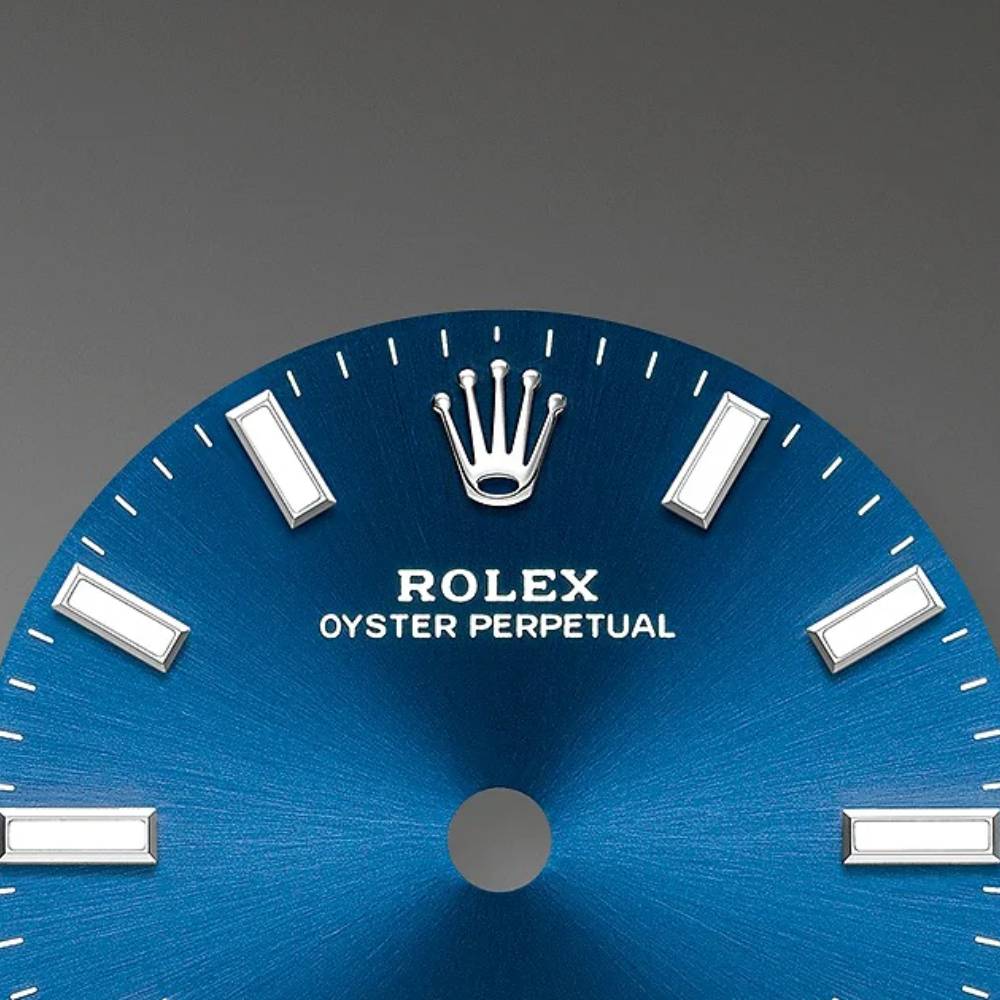 Rolex Oyster Perpetual 28mm - Ref: 276200-0003 - Bright Blue Stick Dial, Stainless Steel Oyster Bracelet Women's Watch