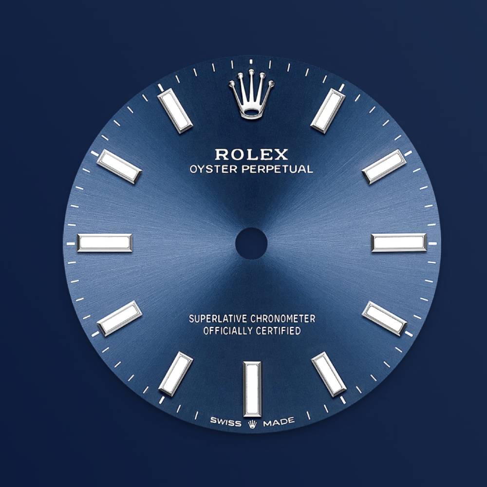 Rolex Oyster Perpetual 31mm - Ref: 277200-0003 - Bright Blue Stick Dial, Stainless Steel Oyster Bracelet Watch