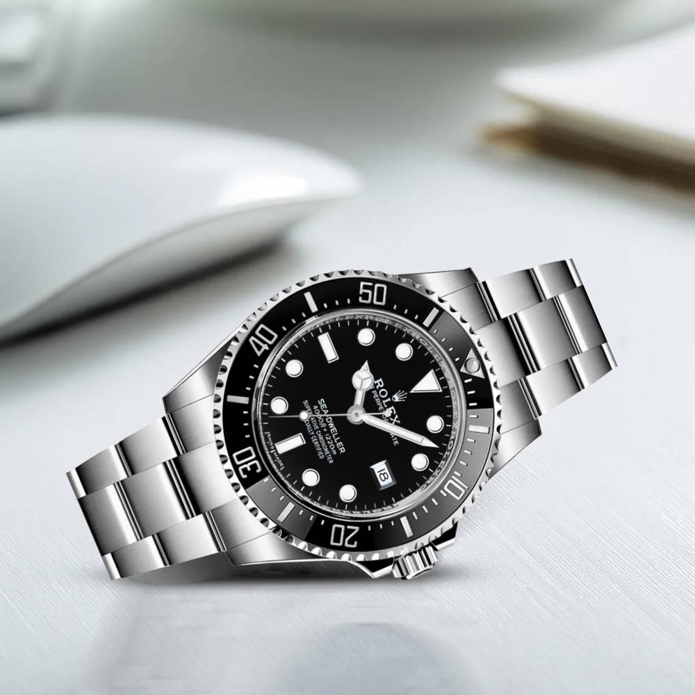 Rolex Sea Dweller 40mm - Ref: 116600 - Black Dial, Stainless Steel Oyster Bracelet Watch