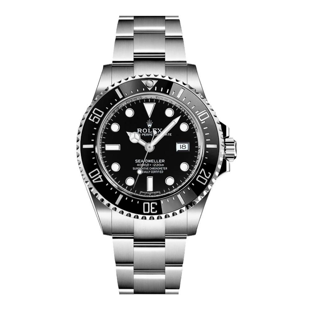 Rolex Sea Dweller 40mm - Ref: 116600 - Black Dial, Stainless Steel Oyster Bracelet Watch