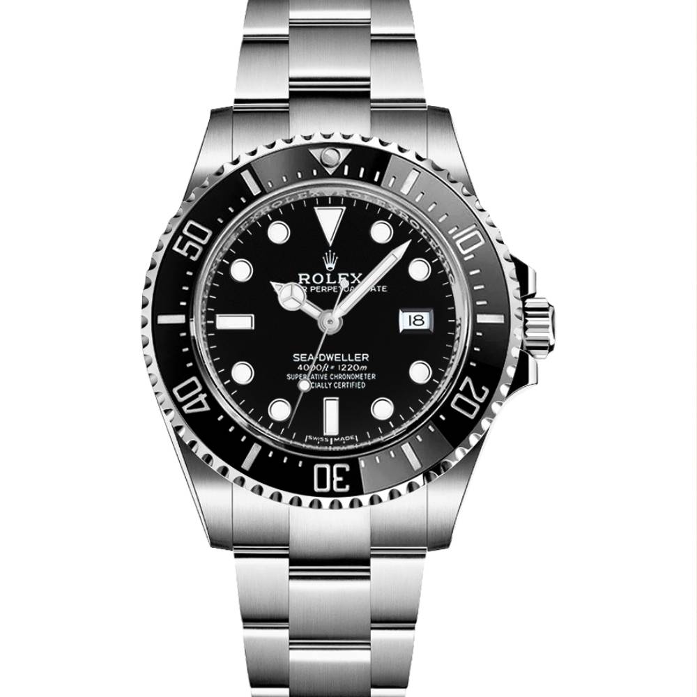 Rolex Sea Dweller 40mm - Ref: 116600 - Black Dial, Stainless Steel Oyster Bracelet Watch