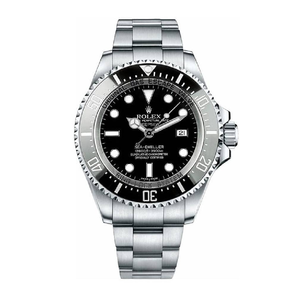 Rolex Sea Dweller 44mm - Ref: 116660 - Black Dial, Stainless Steel Oyster Bracelet Watch