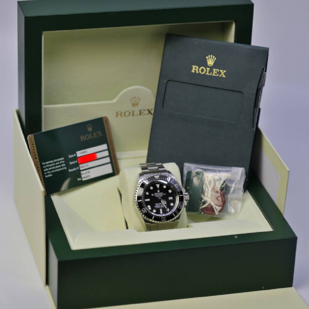 Rolex Sea Dweller 44mm - Ref: 116660 - Black Dial, Stainless Steel Oyster Bracelet Watch