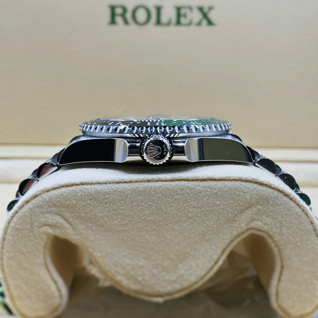 Rolex Sprite GMT-Master II With A Green And Black Bezel Ref. # 126720VTNR Jubilee Bracelet Men's Watch