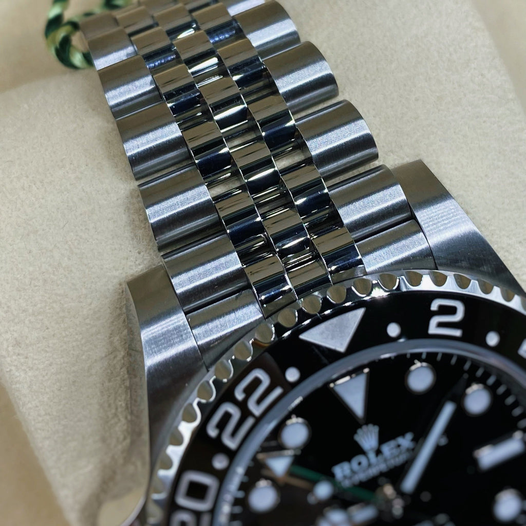 Rolex Sprite GMT-Master II With A Green And Black Bezel Ref. # 126720VTNR Jubilee Bracelet Men's Watch