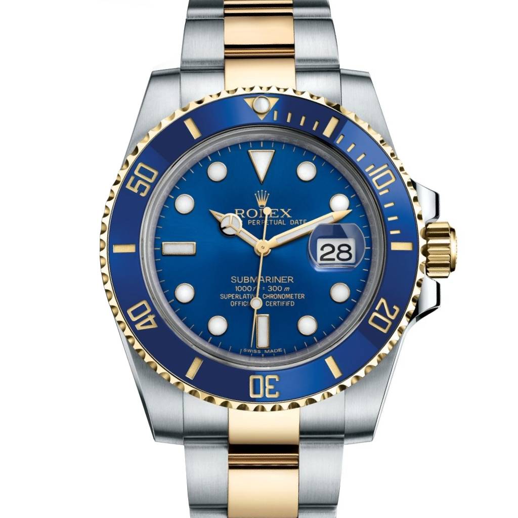 Rolex Submariner 40mm - Ref: 116613LB - Blue Dial, Two Tone Stainless Steel & 18K Yellow Gold Oyster Bracelet Watch