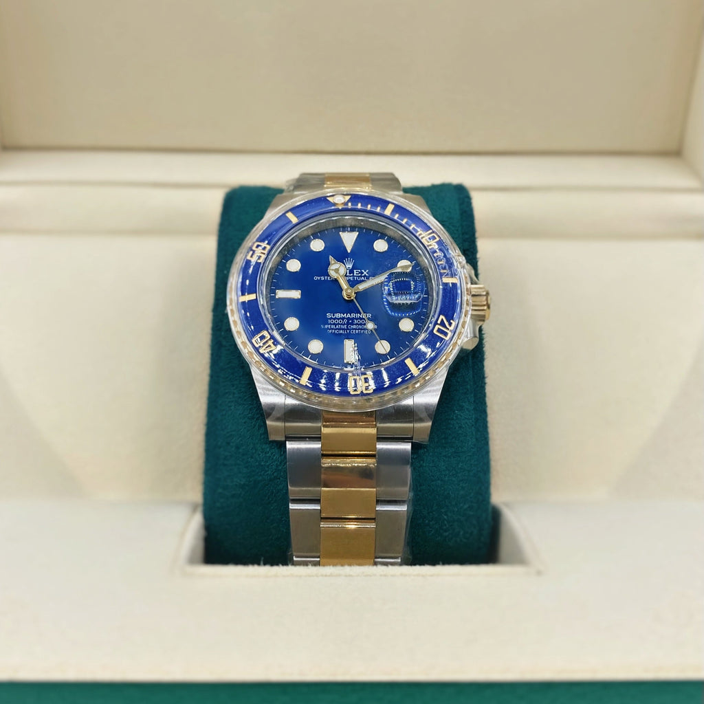 Rolex Submariner 40mm - Ref: 116613LB - Blue Dial, Two Tone Stainless Steel & 18K Yellow Gold Oyster Bracelet Watch